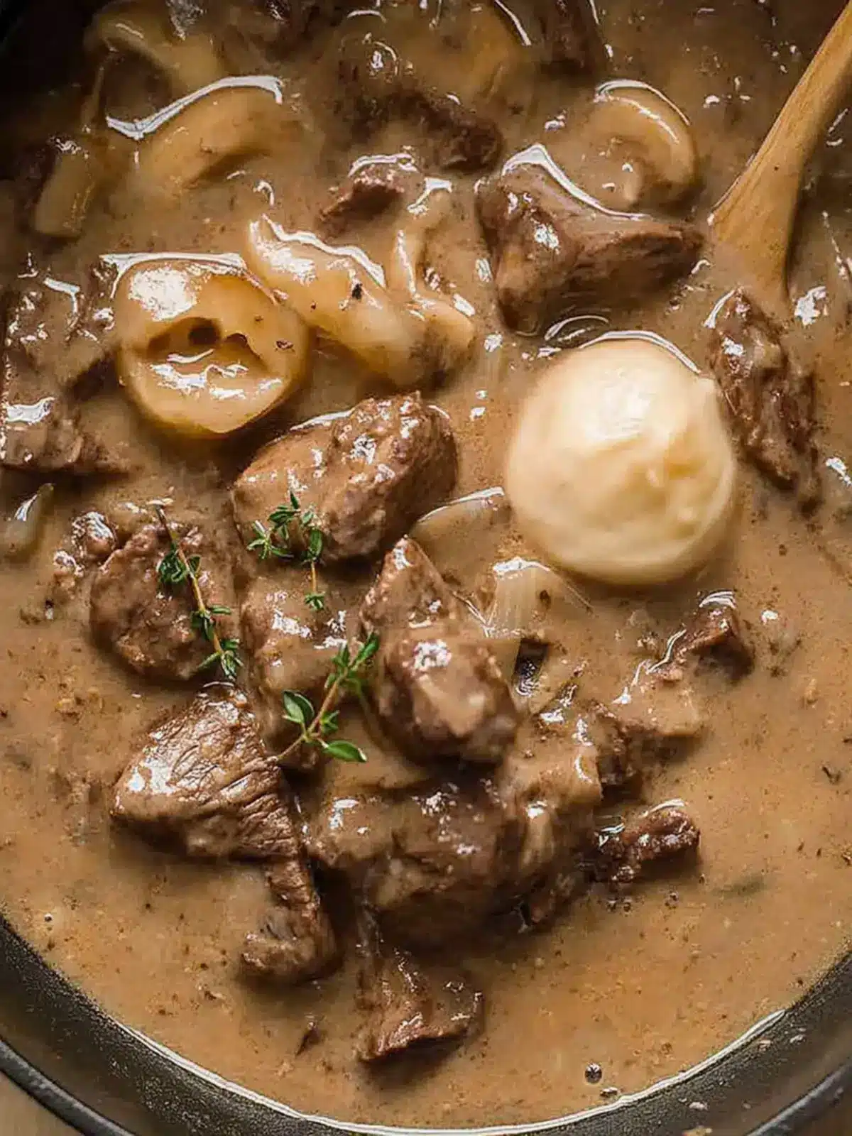 Savory Slow Cooker Beef Stroganoff Stew You'll Crave Daily 3 Slow Cooker Beef Stroganoff Stew