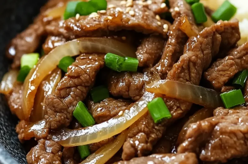 Chinese Beef and Onion Stir Fry