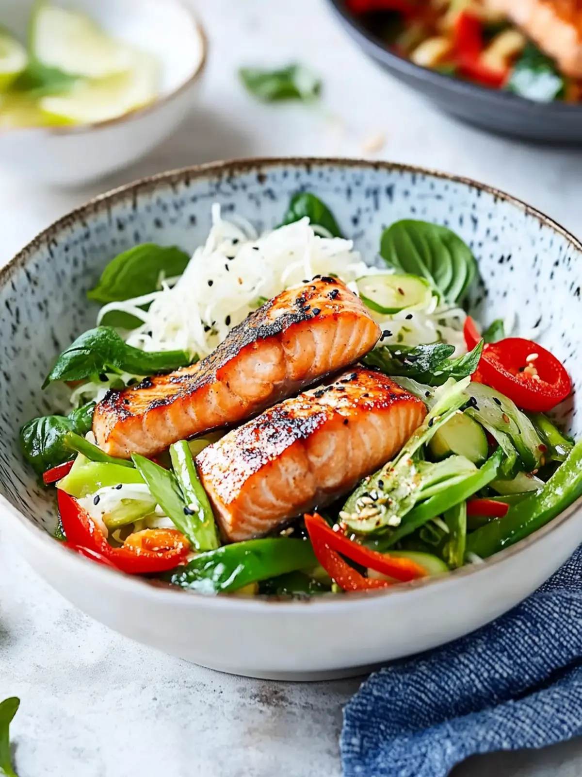 Savory Salmon Stir-Fry: Quick, Healthy & Veggie-Packed Delight 3 Salmon stir-fry