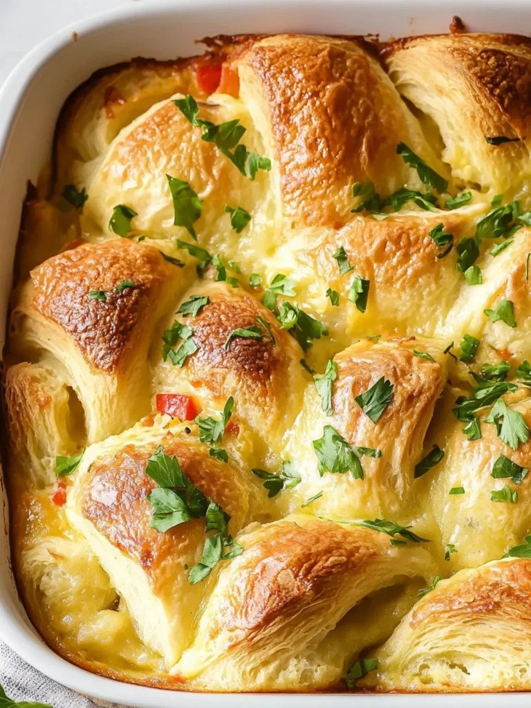 Crescent Roll Breakfast Casserole: Easy, Creamy Brunch Delight 4 Crescent Roll Breakfast Casserole
