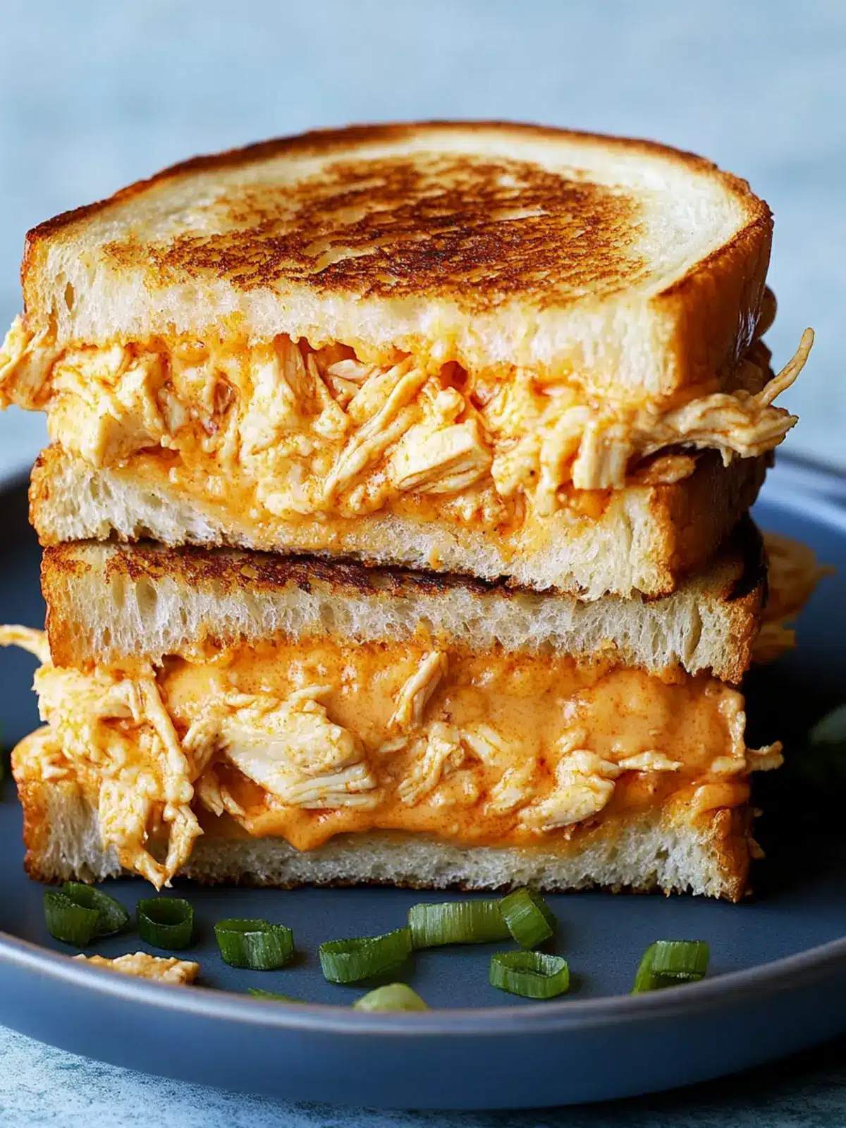 Buffalo Chicken Grilled Cheese