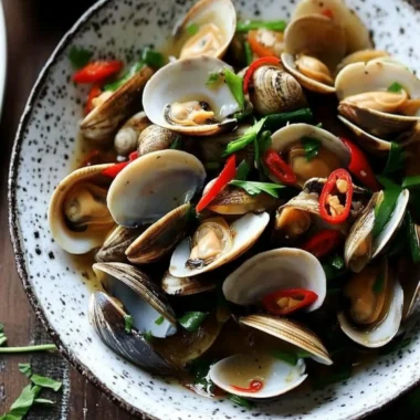 Stir-Fried Clams in Black Bean Sauce
