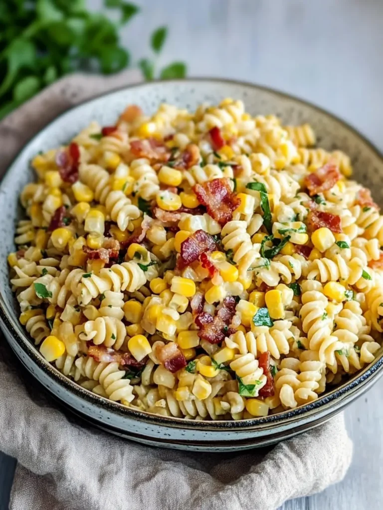 Crack Corn Pasta Salad with Bacon: Your New Summer Favorite 4 Crack Corn Pasta Salad with Bacon