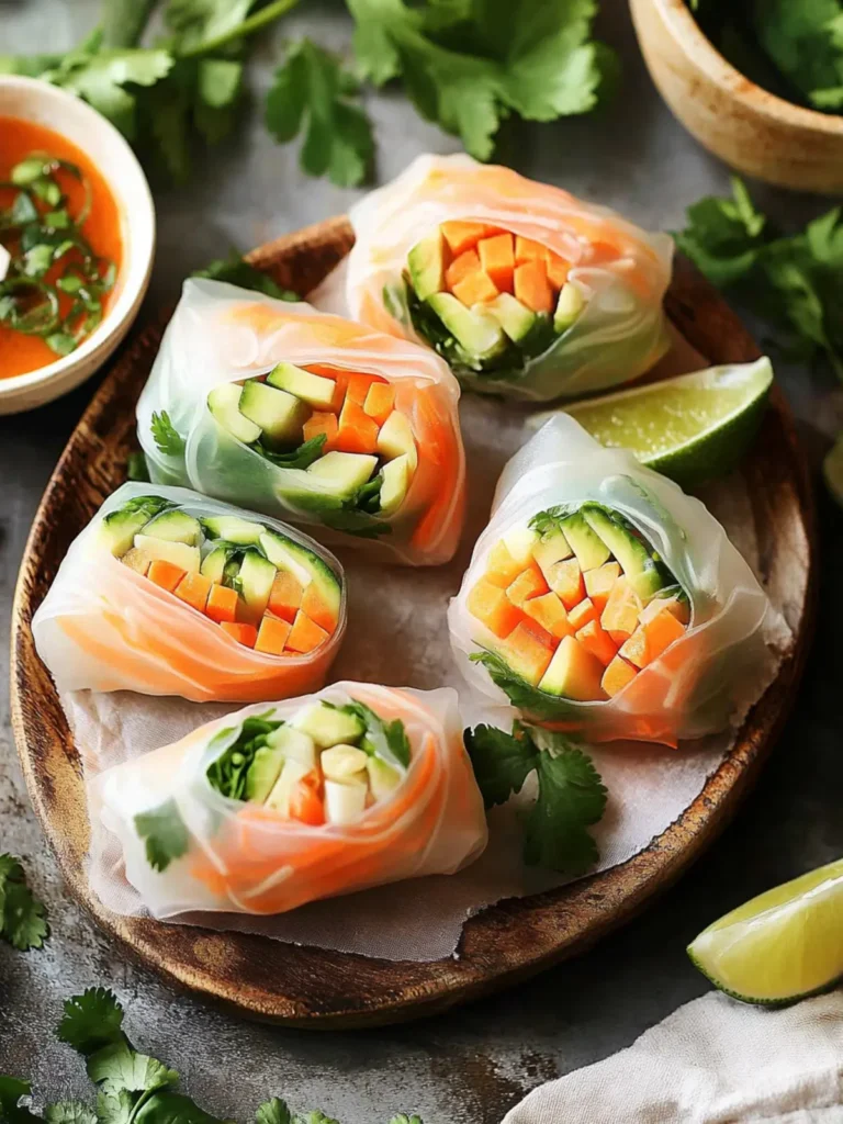 Fresh Spring Rolls That Burst with Flavor and Color 3 Fresh Spring Rolls