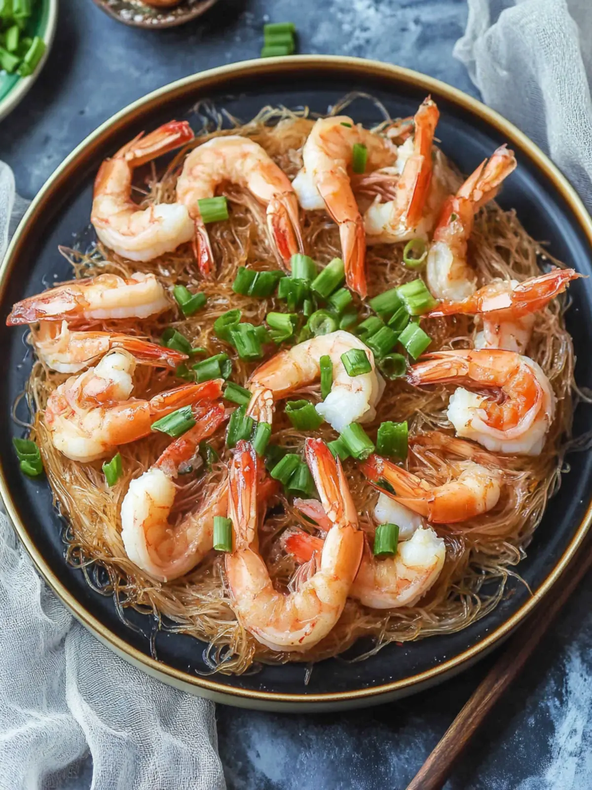 Steamed Garlic Shrimp with Vermicelli