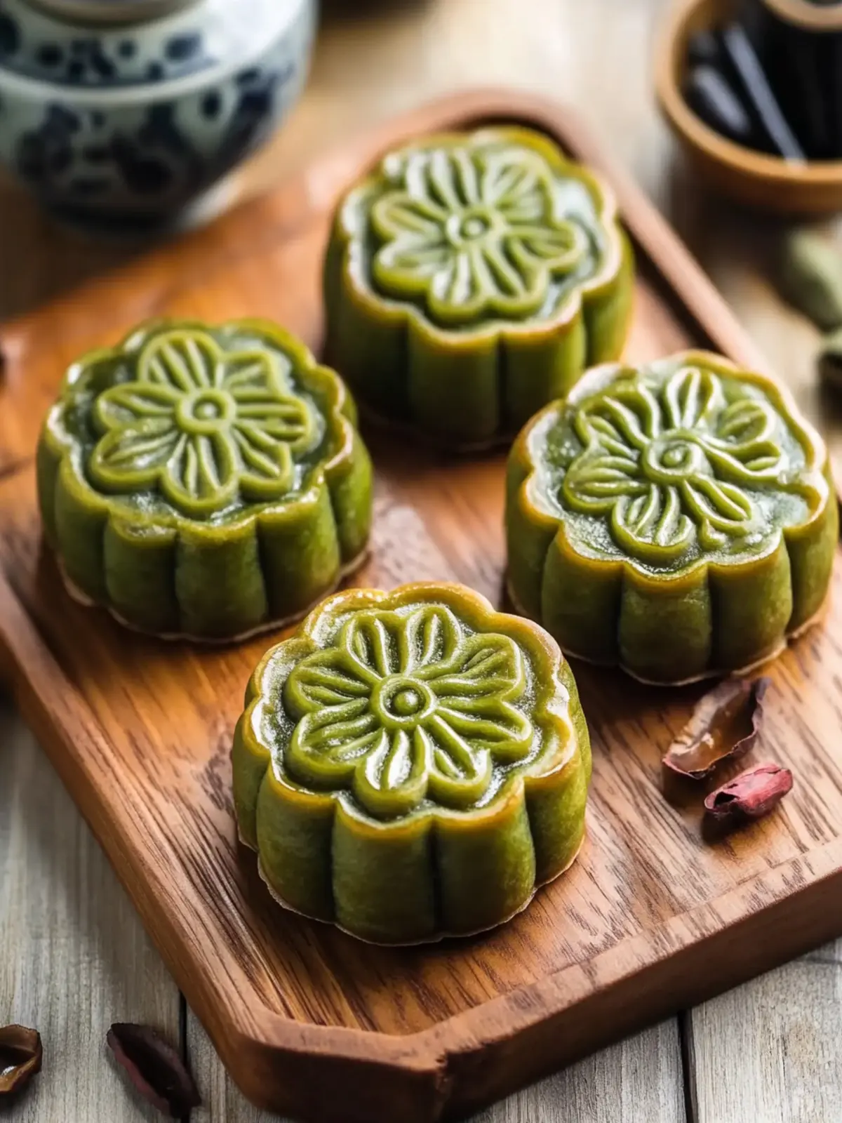 Decadent Matcha Red Bean Mooncakes to Sweeten Your Celebrations