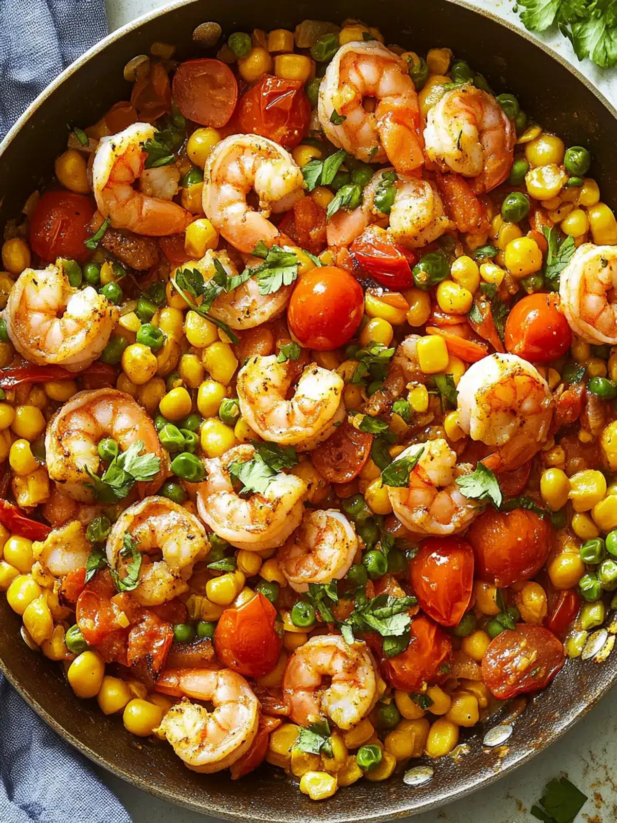 Savory Shrimp & Tomato Succotash Skillet in 35 Minutes 2 Shrimp & Tomato Succotash Skillet