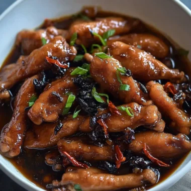 Savory Chicken Feet in Oyster Sauce with Salted Black Beans 9 Chicken Feet in Oyster Sauce with Salted Black Beans