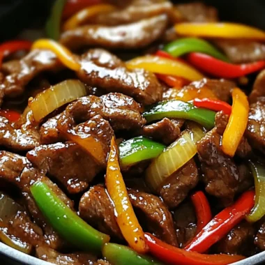Sizzling Chinese Pepper Steak with Onions