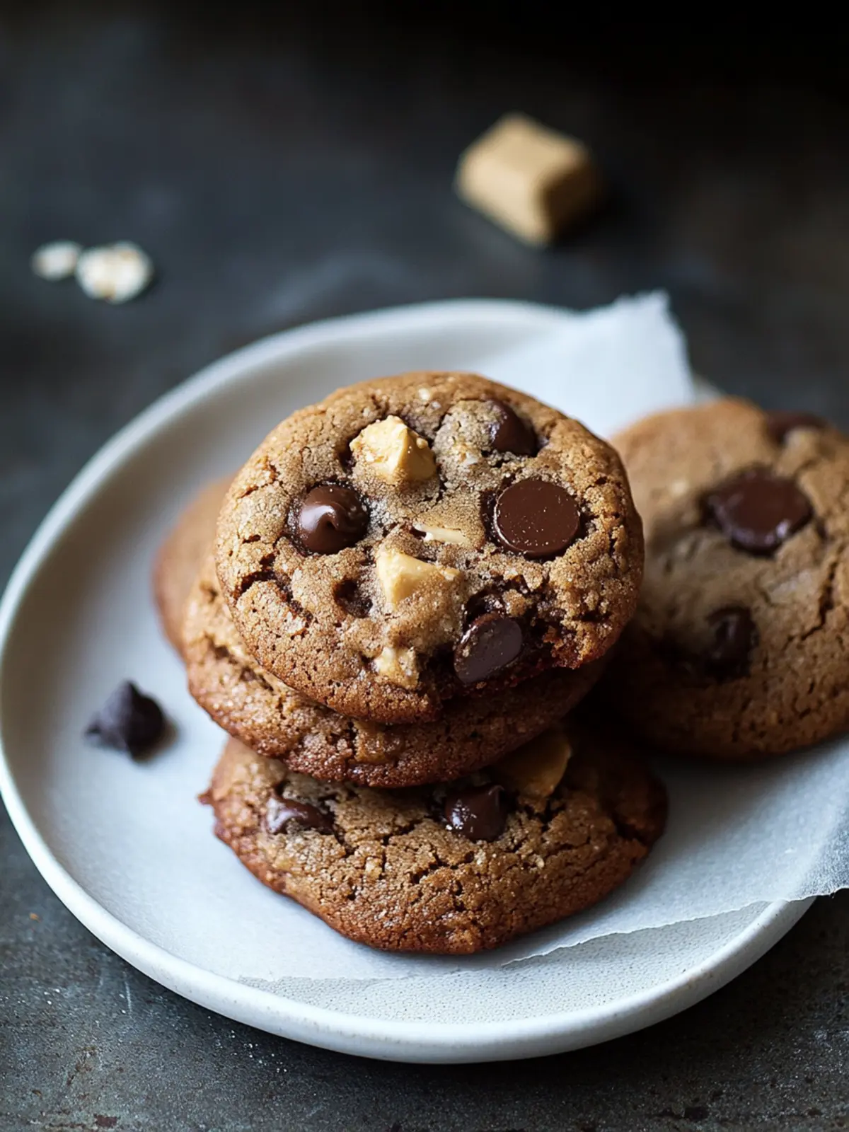 Gluten-Free Chocolate Chip Cookies, with Oat, Buckwheat, Teff, or Mesquite Flour