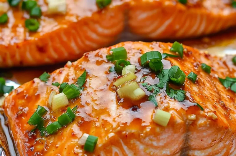 Korean Glazed Salmon In Foil