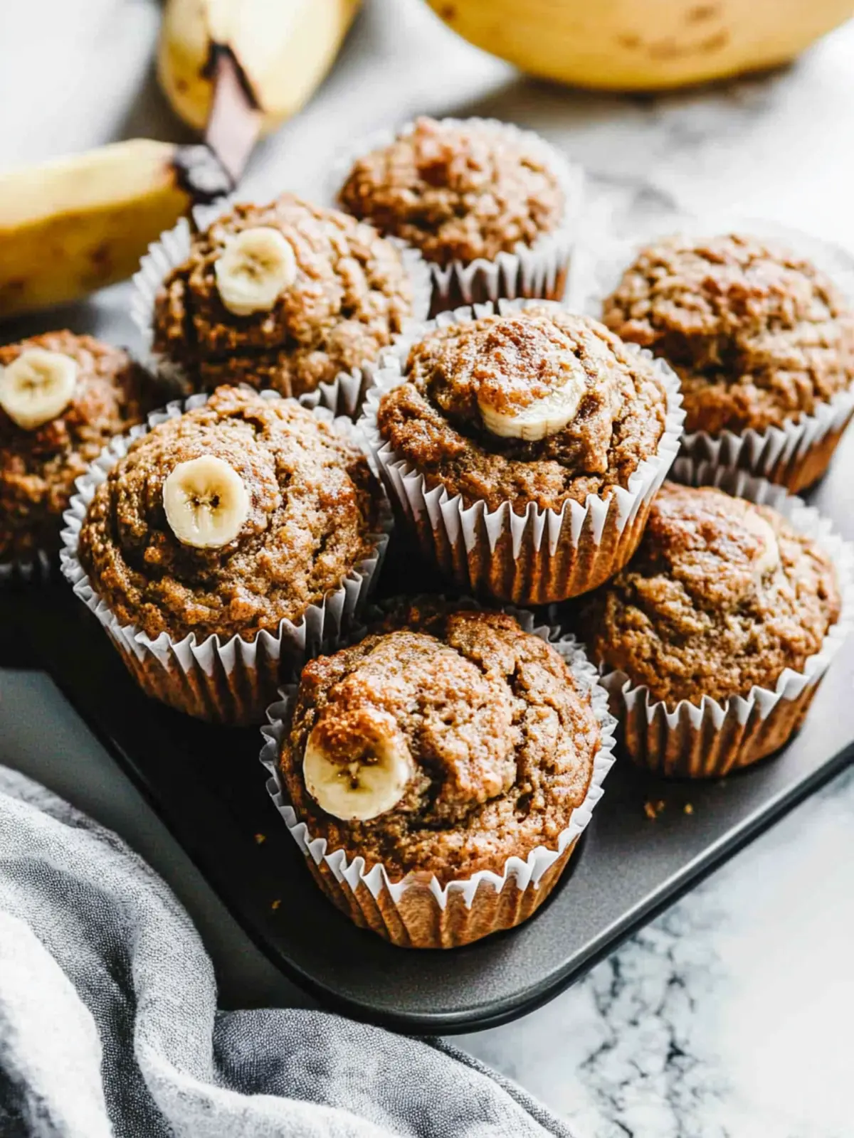 Healthy Banana Muffins
