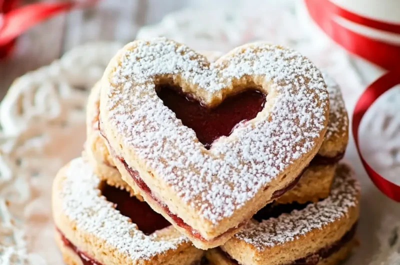 Gluten Free Linzer Heart Cookies