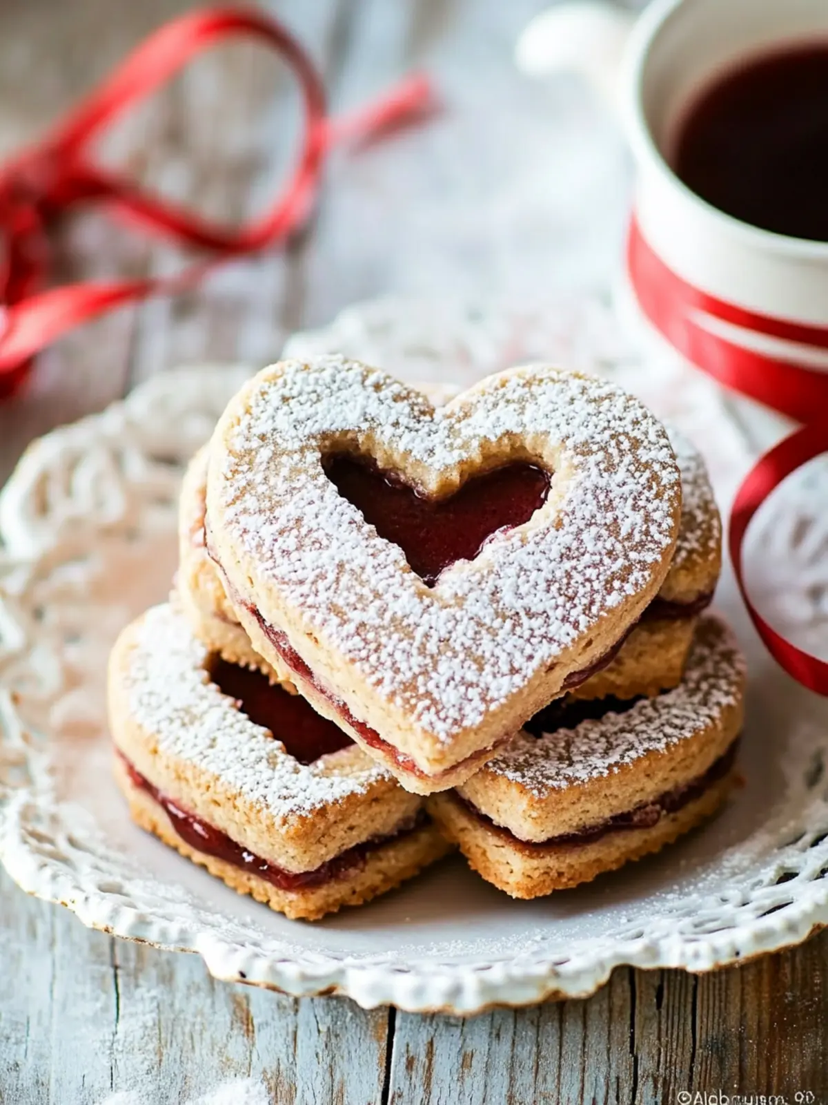 Gluten Free Linzer Heart Cookies