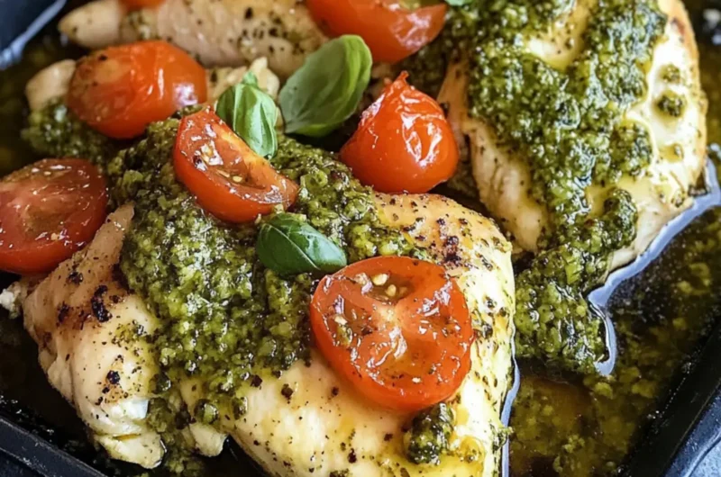 4 Ingredient Pesto Chicken: Quick, Flavorful Dinner Magic