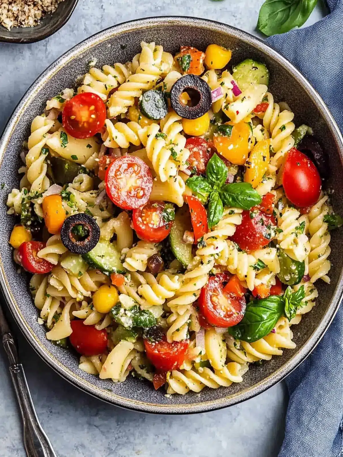 Vegan Pasta Salad Bursting with Fresh Summer Flavors 4 Vegan Pasta Salad