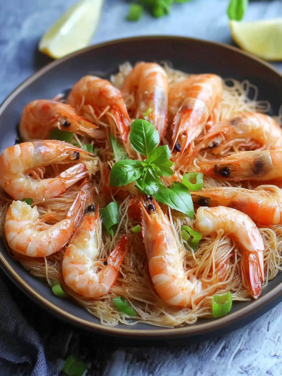 Steamed Garlic Shrimp with Vermicelli