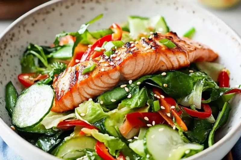 Salmon stir-fry