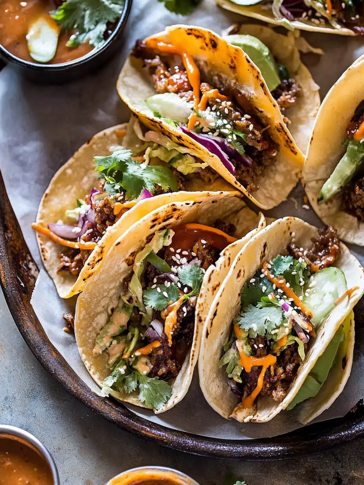 Savory Crockpot Korean Inspired Tacos with Yum Yum Sauce 2 Crockpot Korean Inspired Tacos with Yum Yum Yummm Sauce.