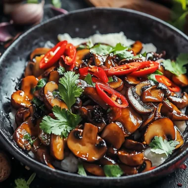 Spicy Indo-Chinese Chilli Mushroom Delight