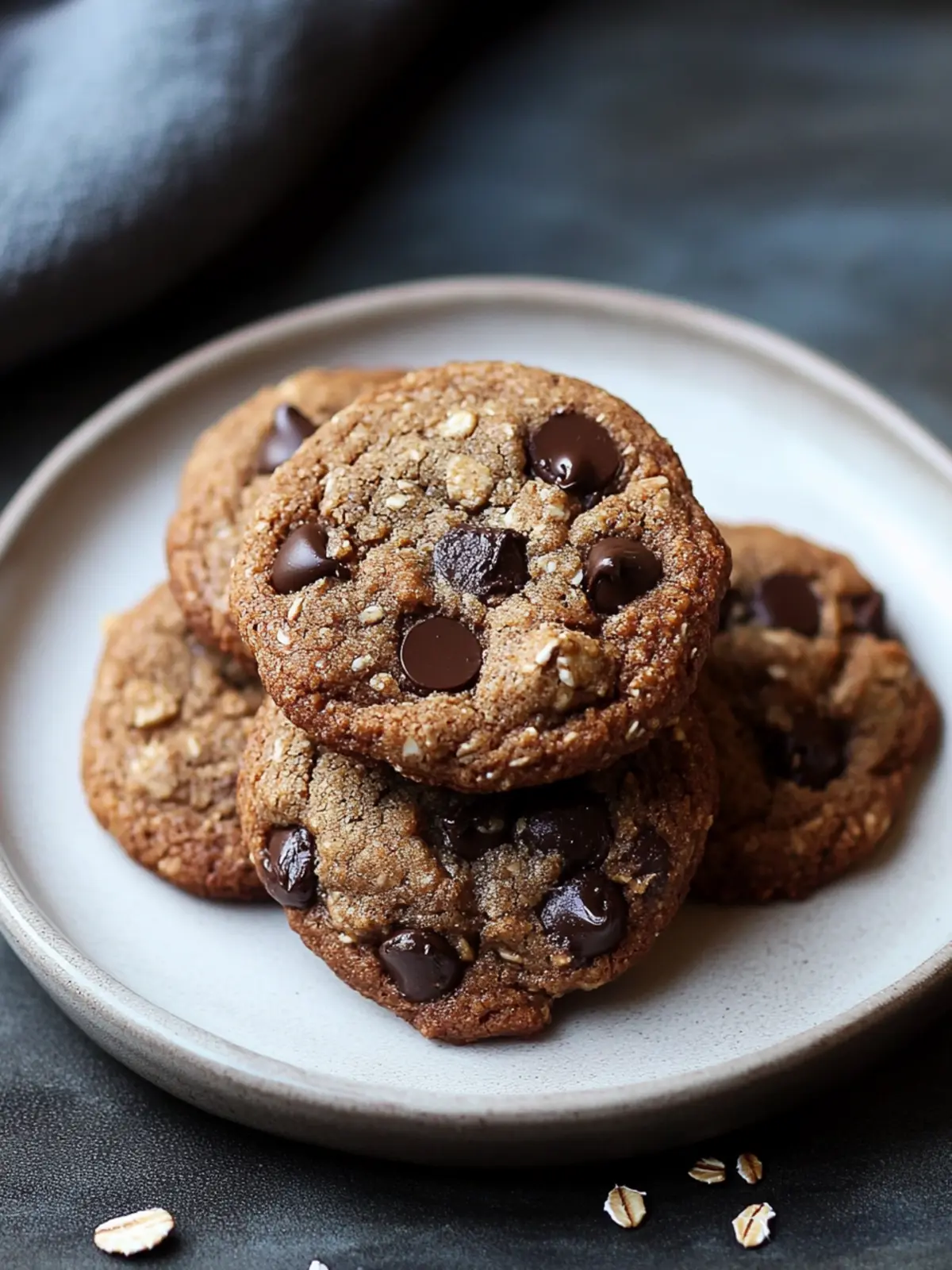 Gluten-Free Chocolate Chip Cookies, with Oat, Buckwheat, Teff, or Mesquite Flour