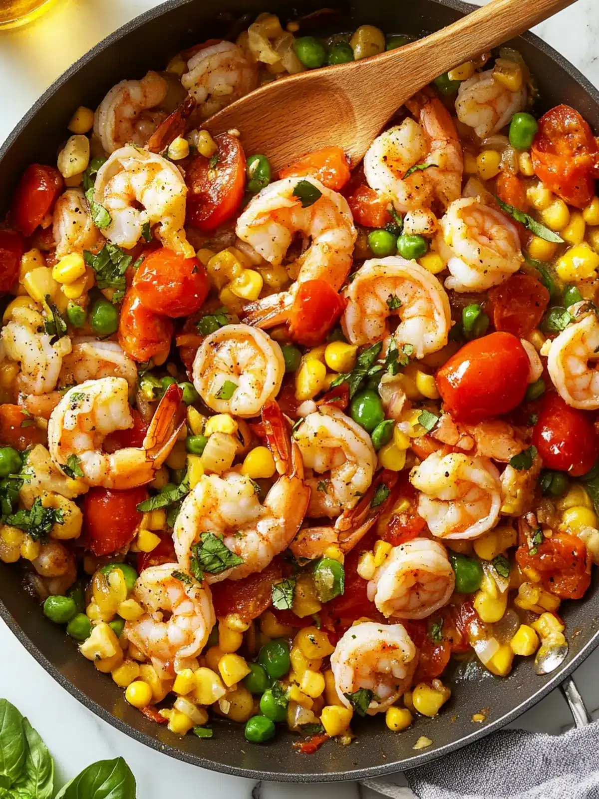 Savory Shrimp & Tomato Succotash Skillet in 35 Minutes 5 Shrimp & Tomato Succotash Skillet