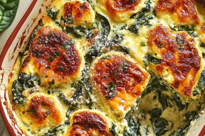 Spinach Florentine Breakfast Casserole