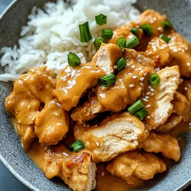 Chinese Peanut Butter Chicken