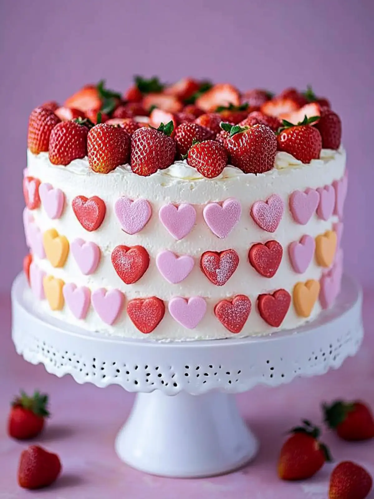 Strawberries and Cream Cake