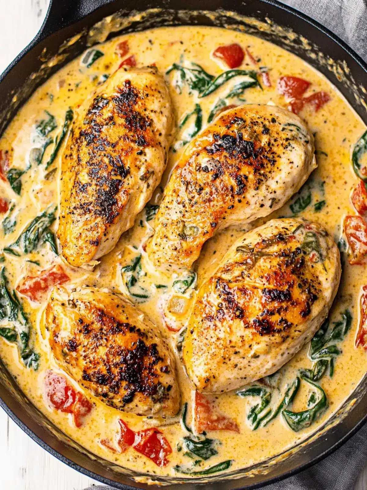 Creamy Tuscan Chicken: Your New Favorite Quick Dinner Delight 5 Creamy Tuscan Chicken