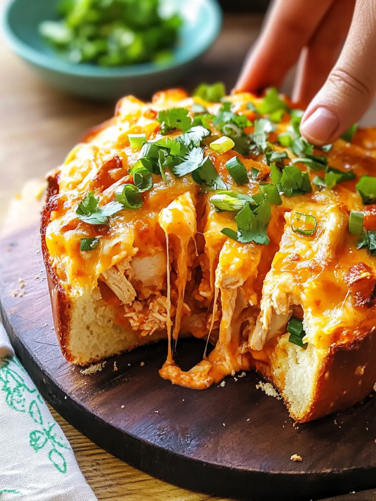 Buffalo Chicken Pull-Apart Bread: Your New Game Day Favorite 5 Buffalo Chicken Pull-Apart Bread