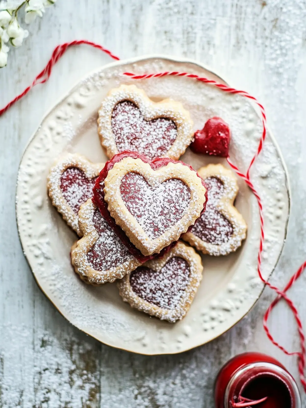 Gluten Free Linzer Heart Cookies