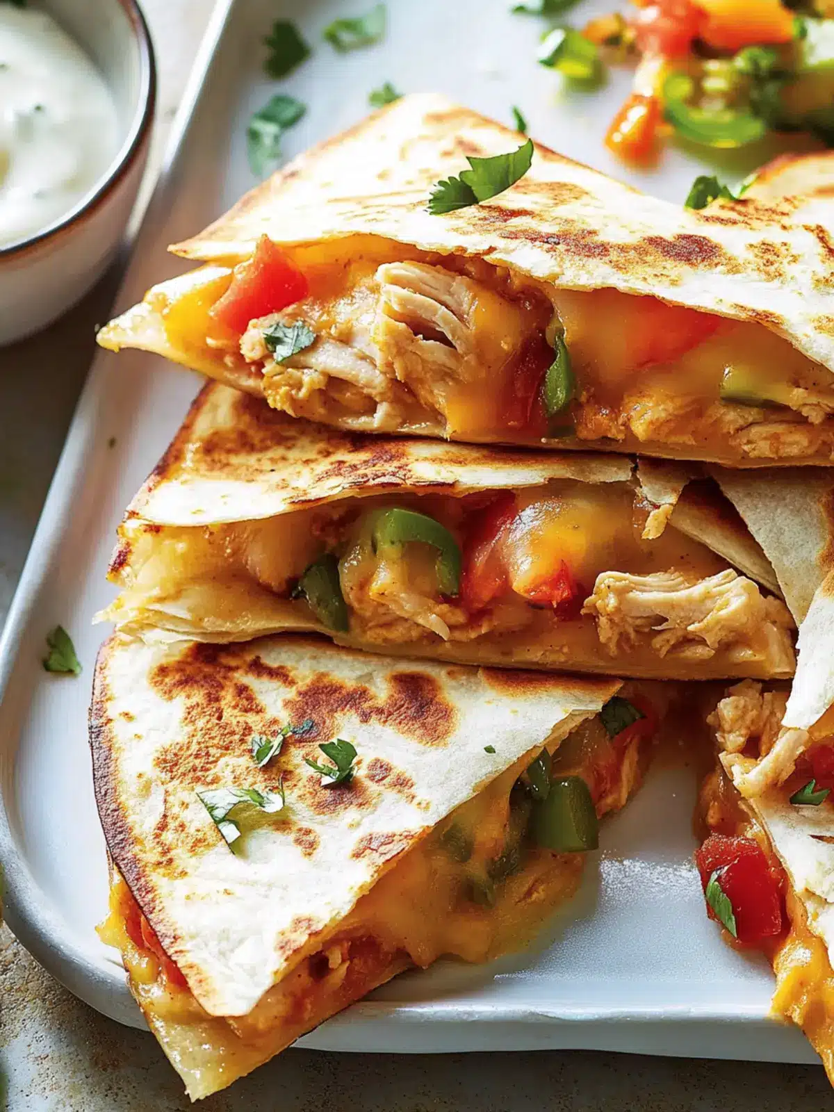 Chicken Quesadillas