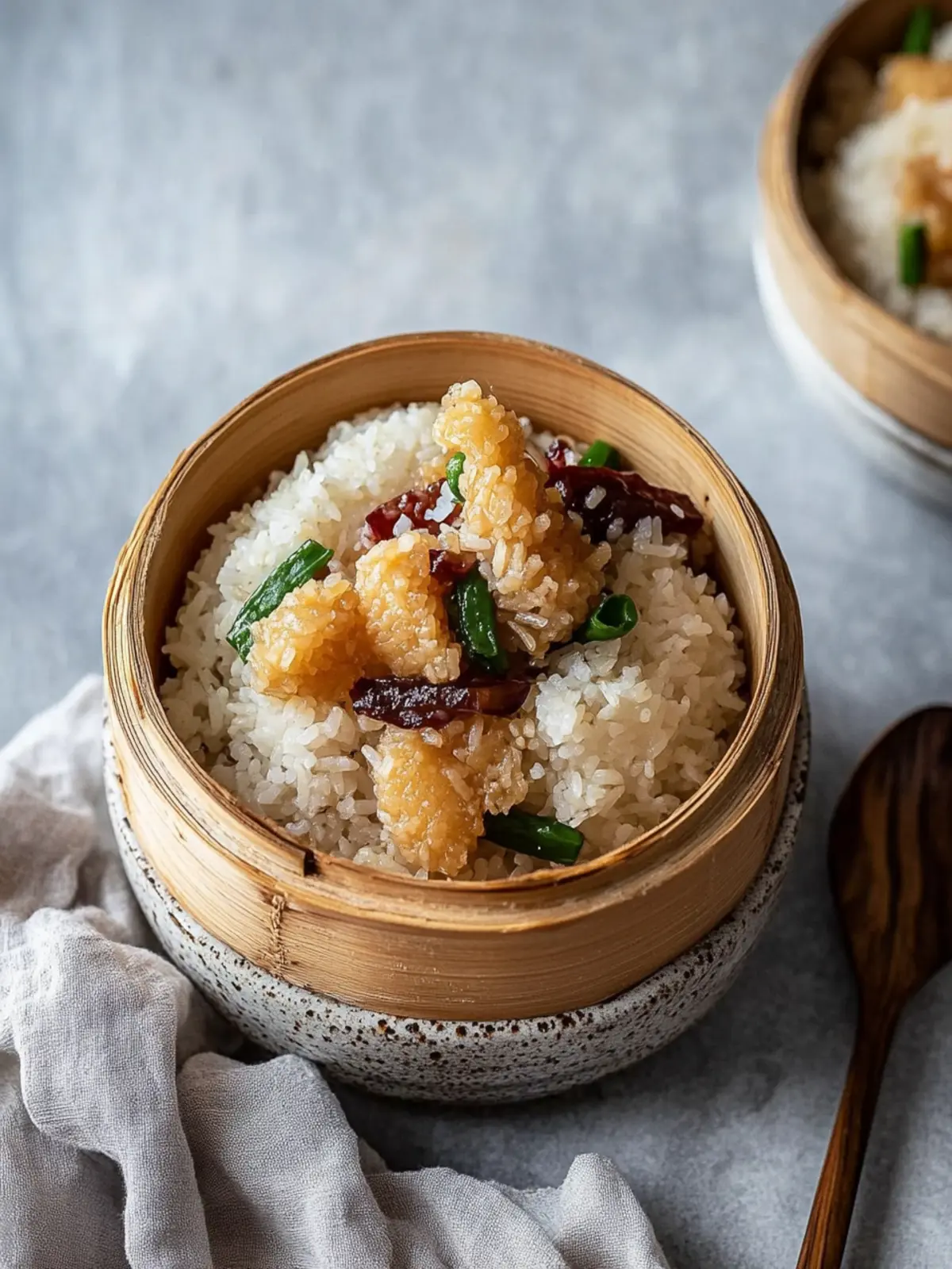 Chinese Sticky Rice (Lo Mai Fan or Xoi Man)