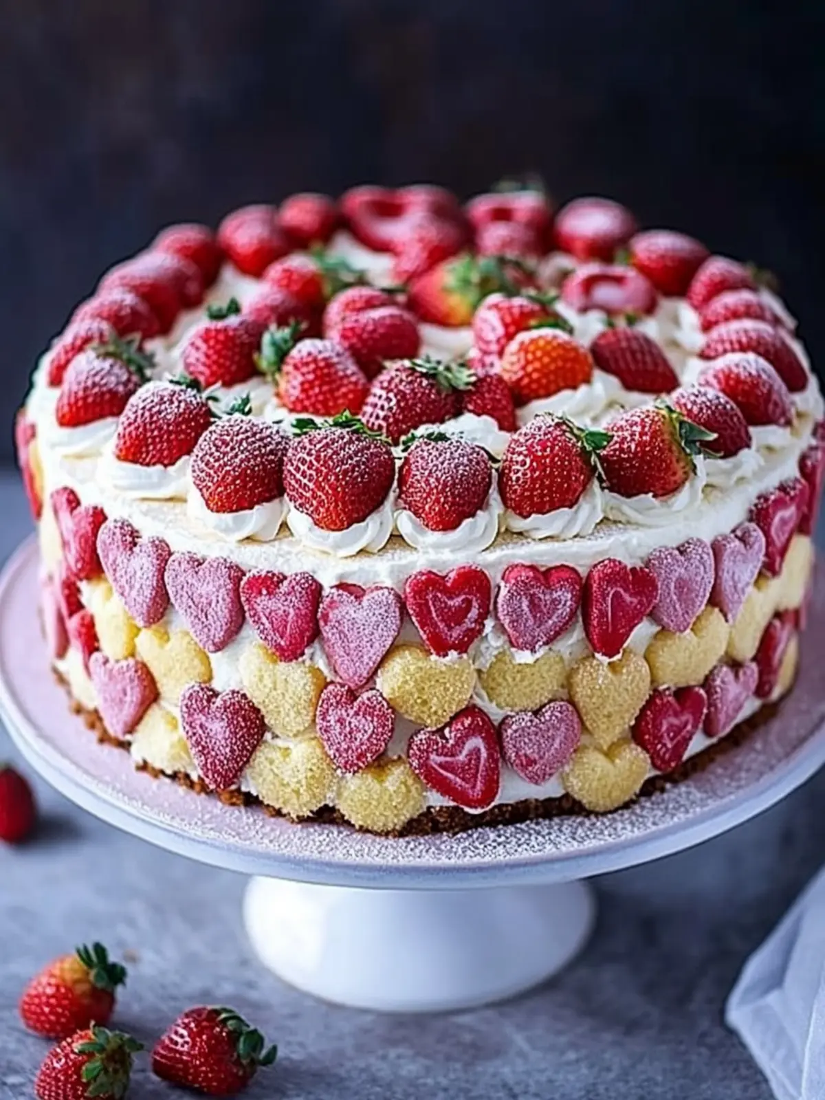 Strawberries and Cream Cake