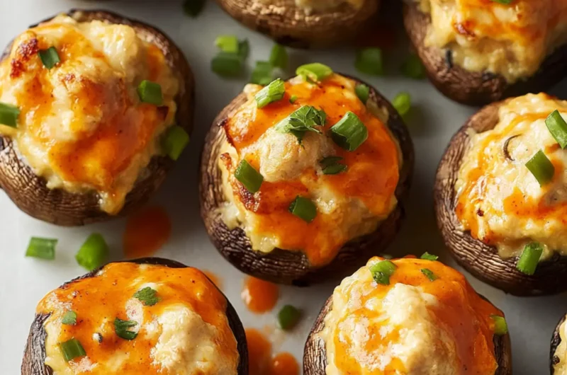 Buffalo-Stuffed Mushrooms