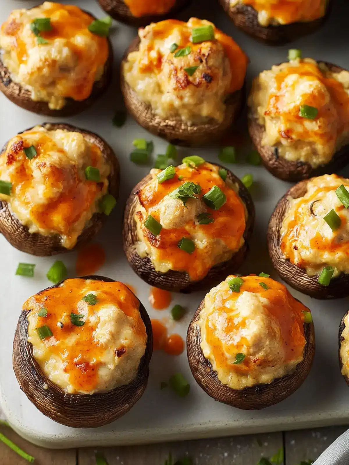 Buffalo-Stuffed Mushrooms: Irresistible Appetizer Magic 5 Buffalo-Stuffed Mushrooms