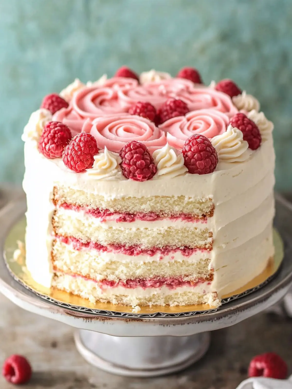 Heavenly Raspberry Almond Layer Cake to Impress Your Guests 3 Raspberry Almond Layer Cake