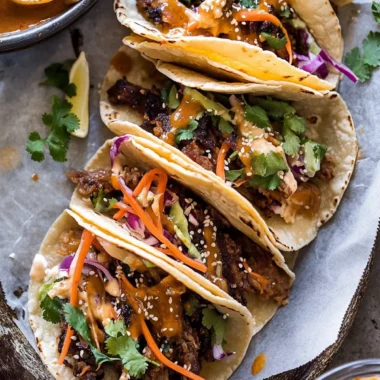 Savory Crockpot Korean Inspired Tacos with Yum Yum Sauce 10 Crockpot Korean Inspired Tacos with Yum Yum Yummm Sauce.