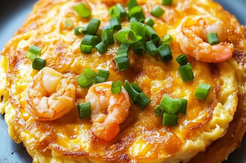 Delicious Egg Foo Young with Pork and Shrimp Surprise