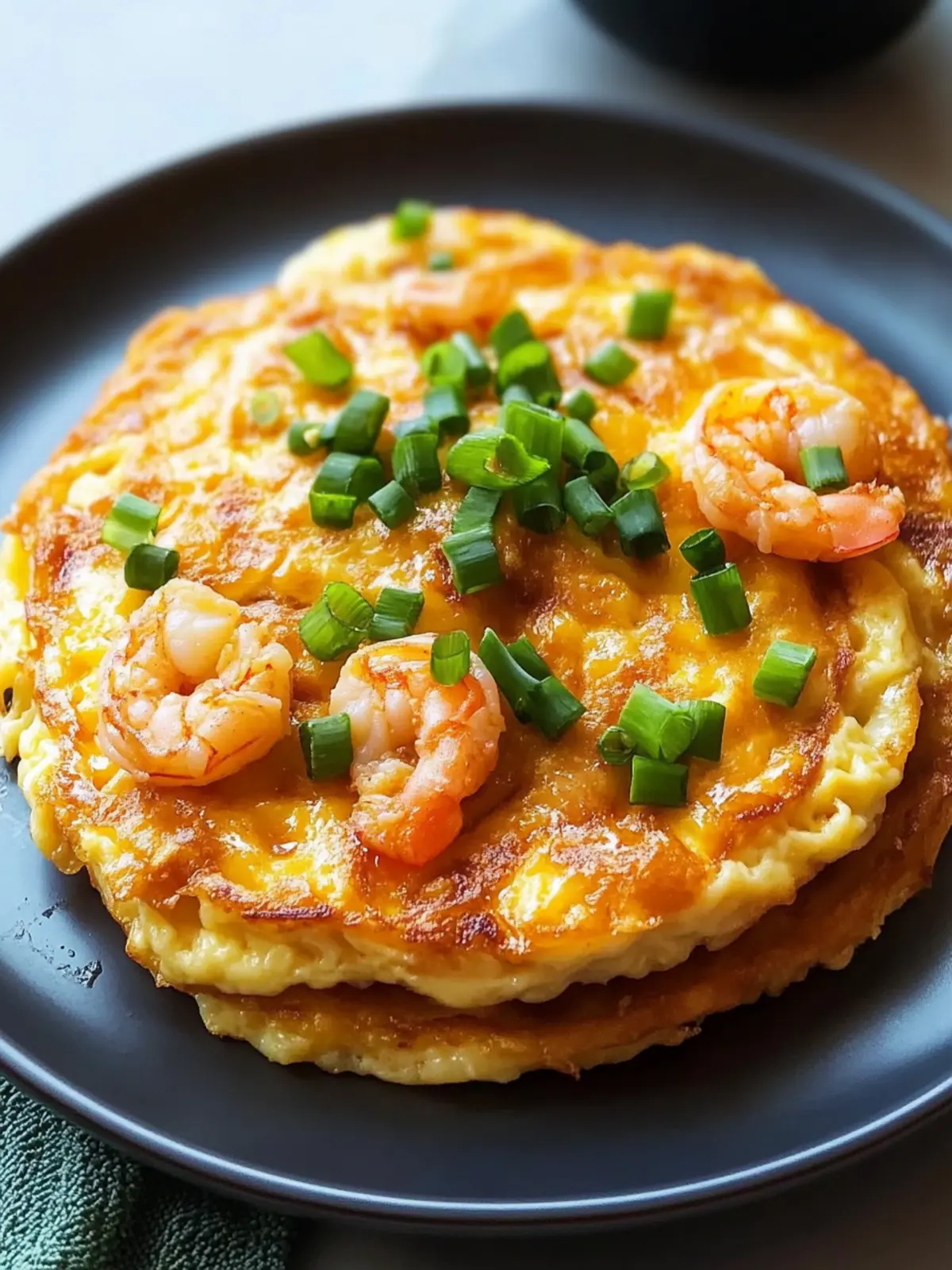 Delicious Egg Foo Young with Pork and Shrimp Surprise