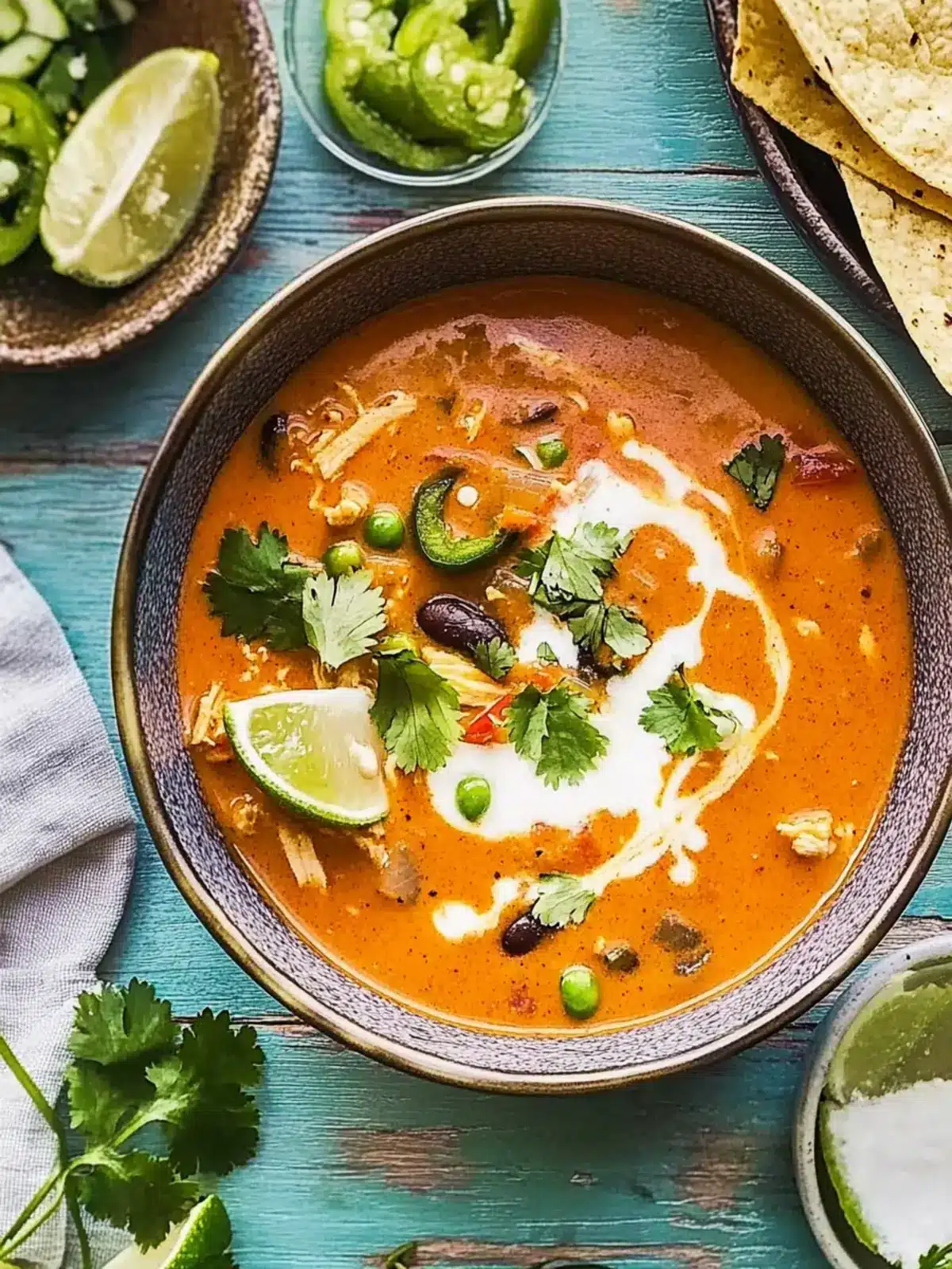 Delicious Creamy Chicken Enchilada Soup for Cozy Nights 3 Creamy Chicken Enchilada Soup