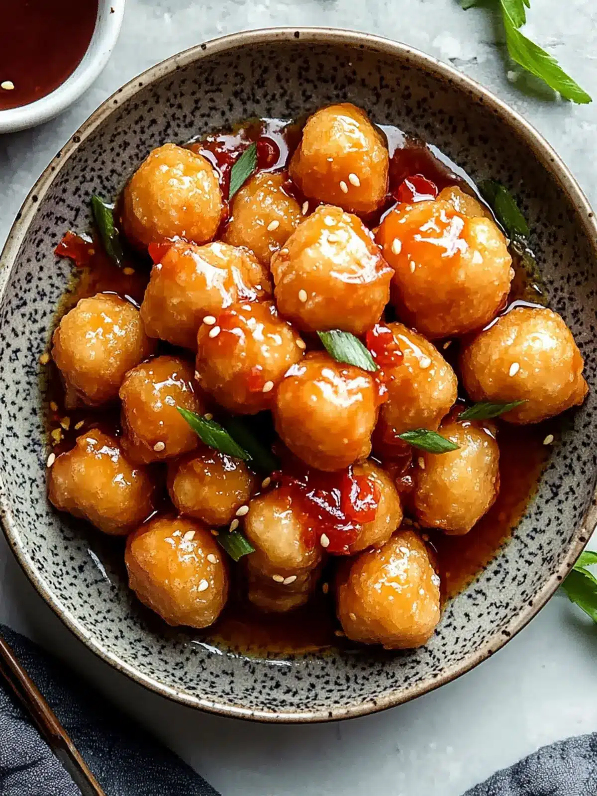 Crispy Chinese Chicken Balls With Sweet And Sour Sauce Bliss 3 Crispy Chinese Chicken Balls With Sweet And Sour Sauce Bliss