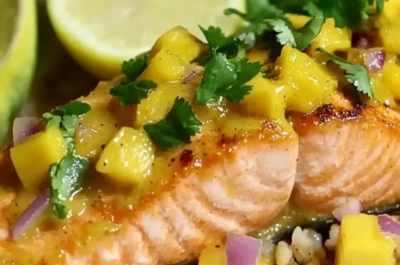 Curry Salmon with Mango