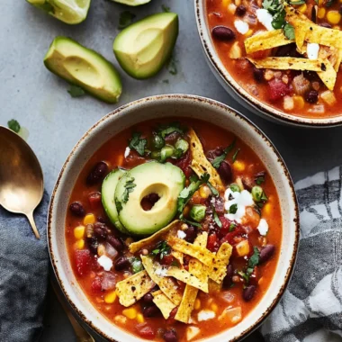 Vegetarian Tortilla Soup