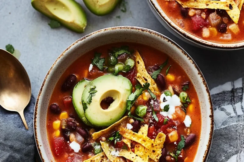 Vegetarian Tortilla Soup