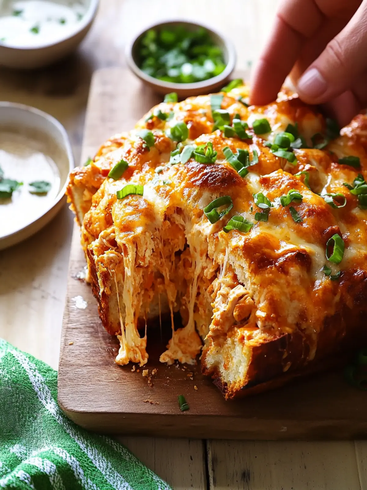 Buffalo Chicken Pull-Apart Bread: Your New Game Day Favorite 3 Buffalo Chicken Pull-Apart Bread