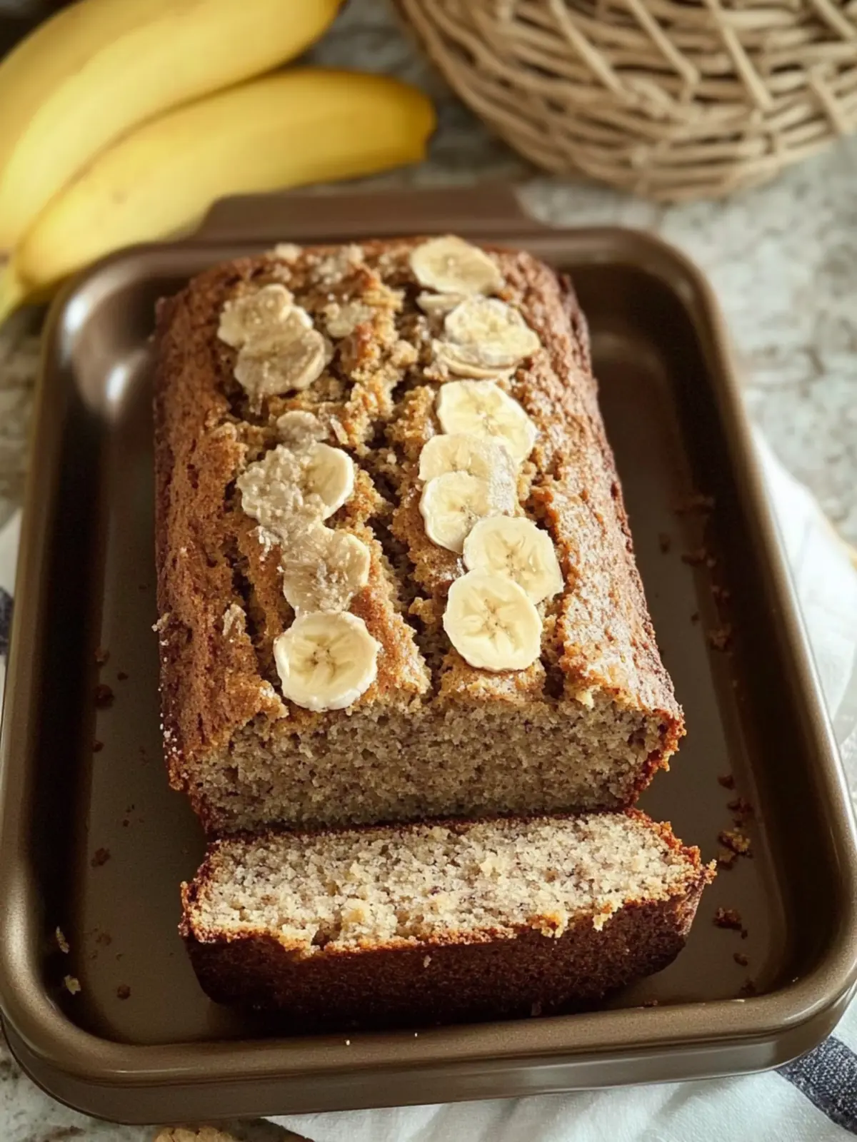 Tropical Easy Banana Bread Maui with Coconut Crunch 4 Easy Banana Bread Maui