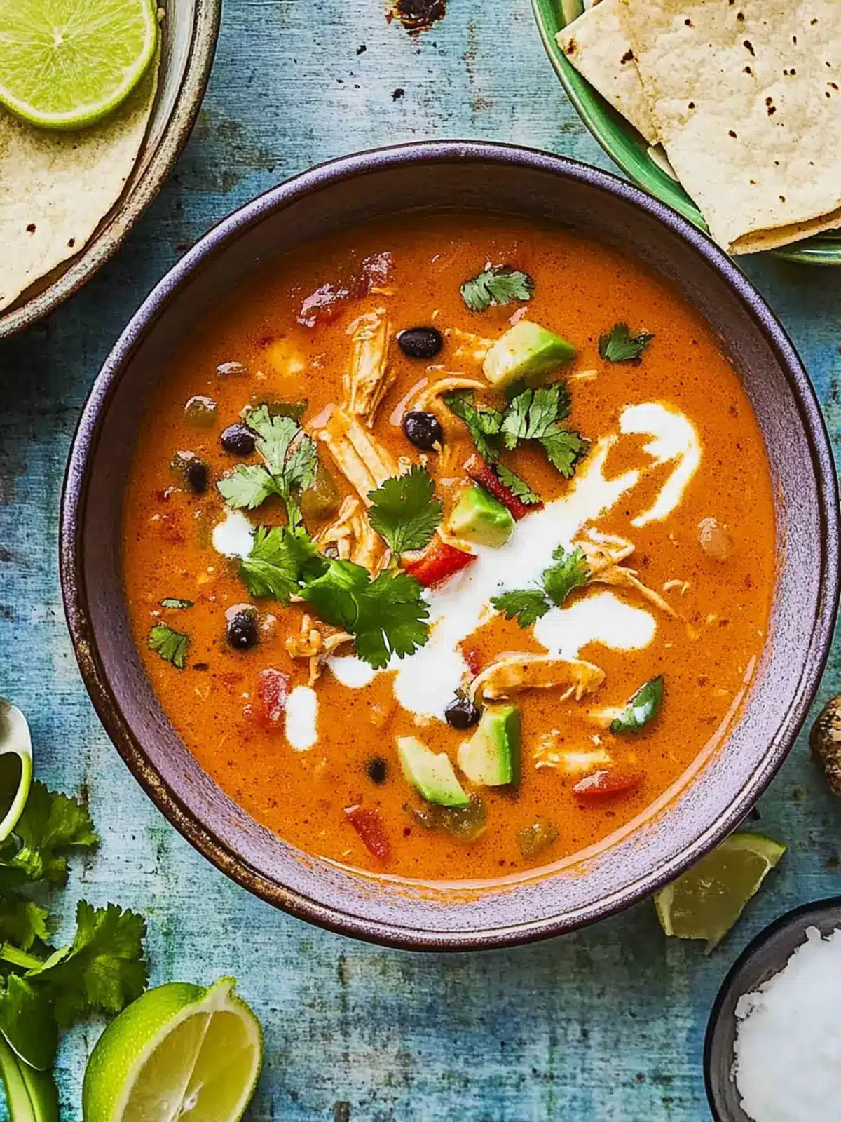 Delicious Creamy Chicken Enchilada Soup for Cozy Nights 5 Creamy Chicken Enchilada Soup