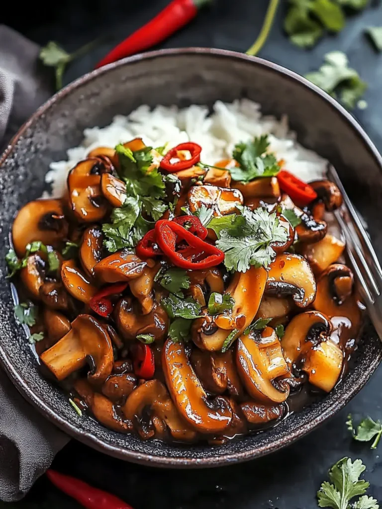 Spicy Indo-Chinese Chilli Mushroom Delight